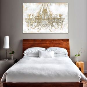 Oliver Gal Gold Diamonds Canvas Wall Decor